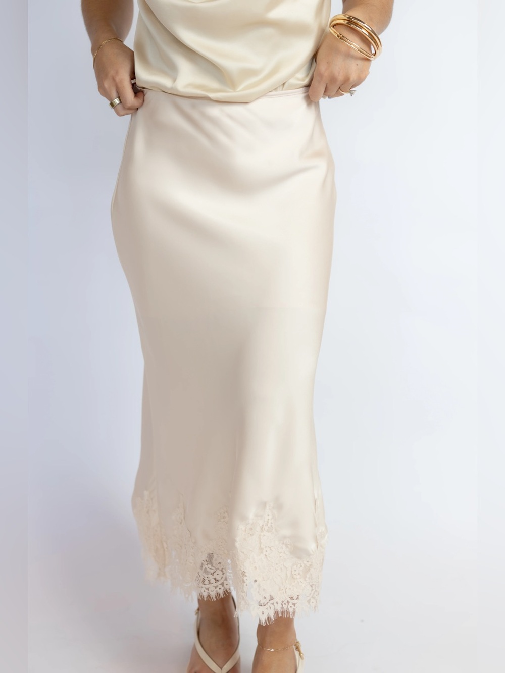 Clara Lace Midi Skirt